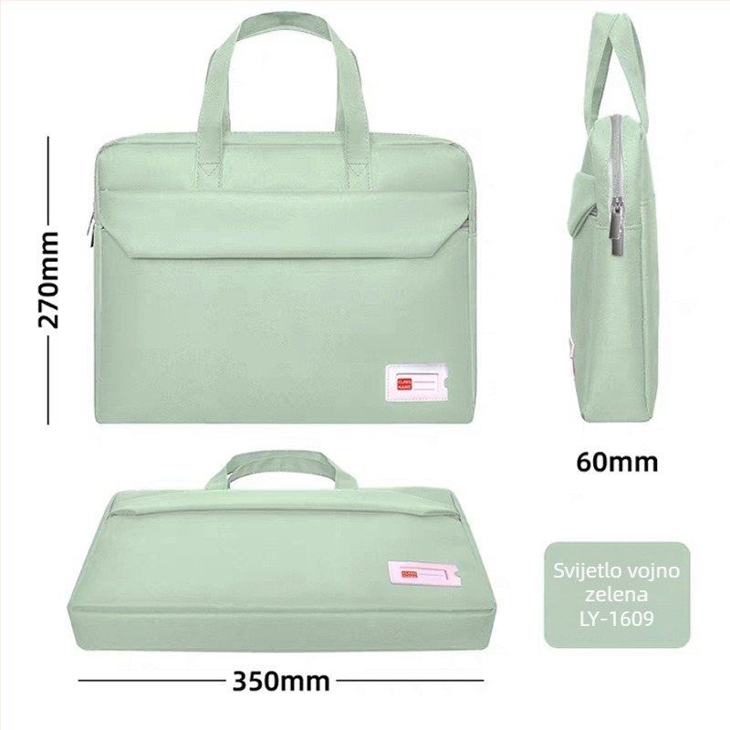 Studentska torba za laptop i dokumente, unisex, od Oxford platna, zatvarač, kvadratnog oblika (Okki; Oxford platno; zatvarač; kvadratni oblik)