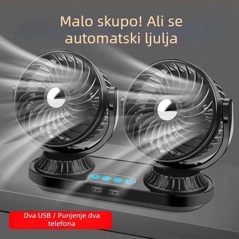 Automobilski ventilator | Model F623U, Snaga 10W, Materijali: ABS, PP, PCB, motor
