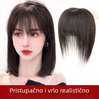 Chu Chu perika s šiškama - kosa od visokotemperaturne žice, ravne šiške, mehanička obrada, model SW