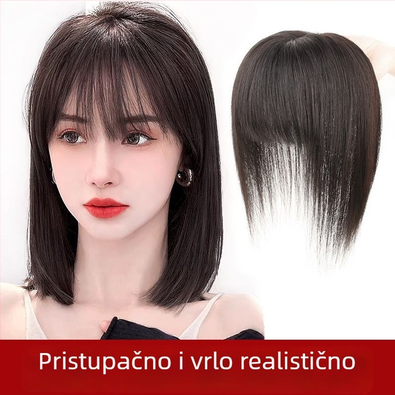 Chu Chu perika s šiškama - kosa od visokotemperaturne žice, ravne šiške, mehanička obrada, model SW