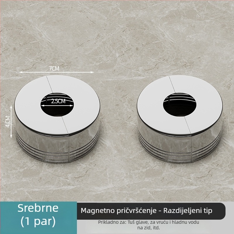 Dekorativni pokrov za vodovodne cijevi za slavinu i tuš, instalacija bez demontaže, ABS, moderni minimalistički stil