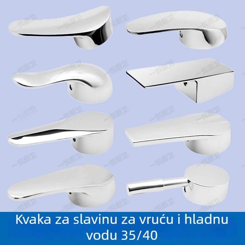 Upravljač slavine za drez i kuhinju, miješanje tople i hladne vode, legura, moderan minimalistički stil