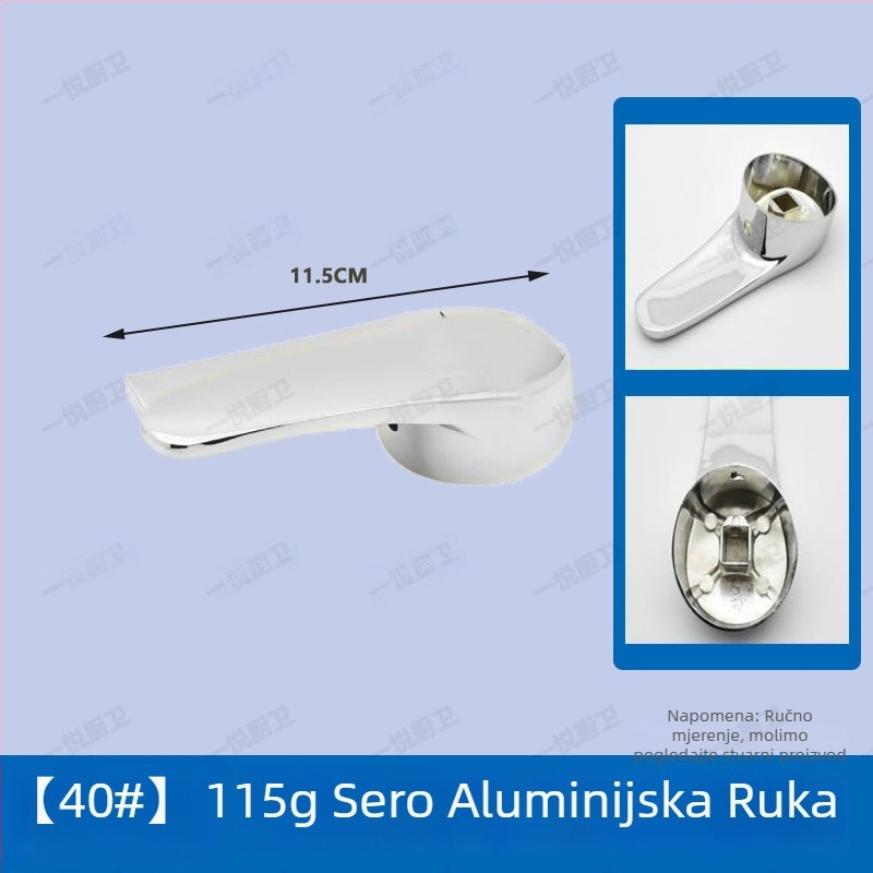 Upravljač slavine za drez i kuhinju, miješanje tople i hladne vode, legura, moderan minimalistički stil