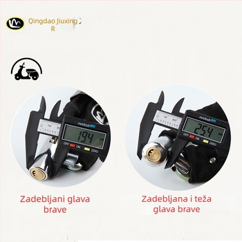 Lančana zaključavka za bicikle i motocikle s zaštitom od krađe, cilindar brave od čistog bakra, modeli 6608-1, 6610-1, 6612-1, 6615-1