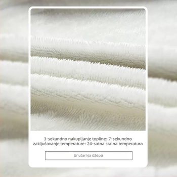 Unisex fleec kardigan jakna s podstavom od ovčje vune – topla za jesen i zimu