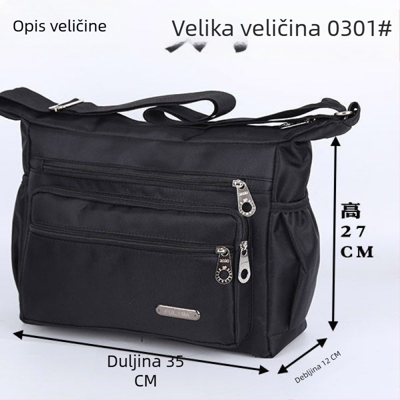 Muška torba preko ramena – korduroj materijal, Yinse brend, podstava Oxford spinning, za poslovna putovanja
