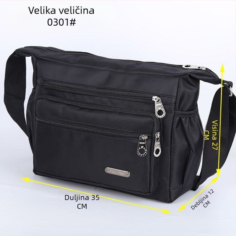 Muška torba preko ramena – korduroj materijal, Yinse brend, podstava Oxford spinning, za poslovna putovanja