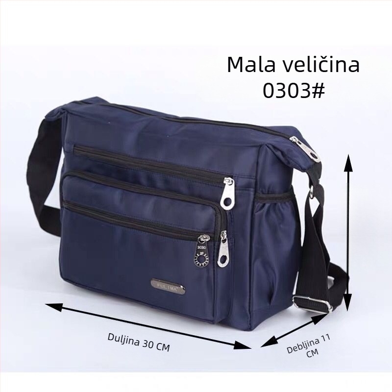 Muška torba preko ramena – korduroj materijal, Yinse brend, podstava Oxford spinning, za poslovna putovanja