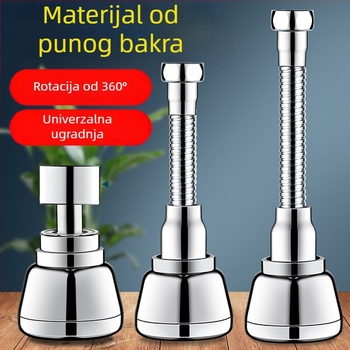 Produžni nastavak za kuhinjsku slavinu s povećanim tlakom, zaštita od prskanja, universalni adapter