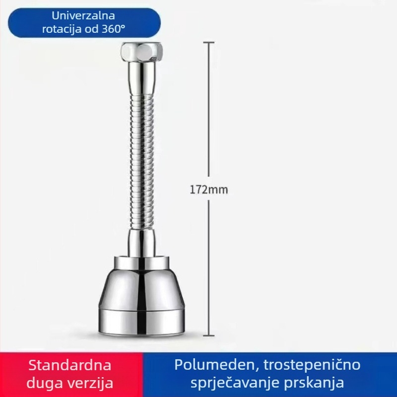 Produžni nastavak za kuhinjsku slavinu s povećanim tlakom, zaštita od prskanja, universalni adapter