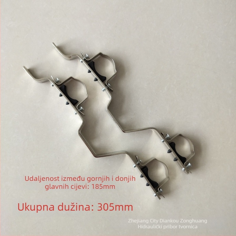Prilagodljivi nosač za razvodnik podnog grijanja, zidni, od lijevanog željeza, završna elektroplating i elektroforeza, mogućnost prilagodbe, brend Zong Huang.