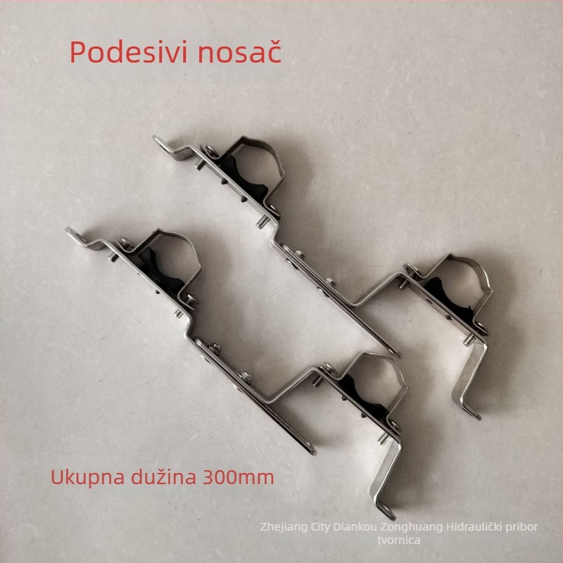 Prilagodljivi nosač za razvodnik podnog grijanja, zidni, od lijevanog željeza, završna elektroplating i elektroforeza, mogućnost prilagodbe, brend Zong Huang.