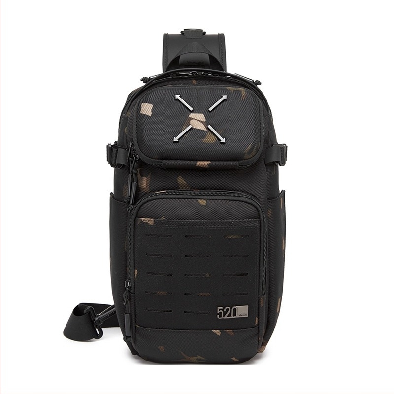 Ozuko muška chest bag crossbody — vodootporno Oxford platno, velika kapaciteta, višestruke pretince, urbani stil