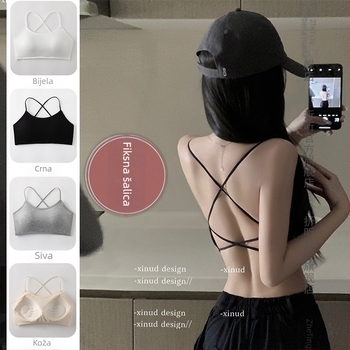 Top za prsa s wrap dizajnom – tube top, 3/4 košarice, tanke oblikovane košarice, viskozna tkanina