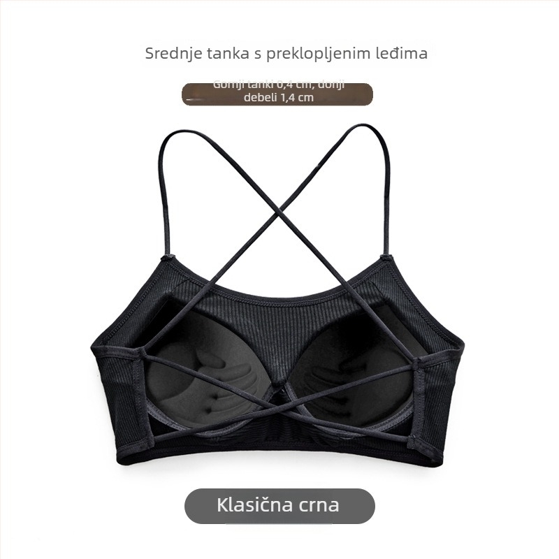 Top za prsa s wrap dizajnom – tube top, 3/4 košarice, tanke oblikovane košarice, viskozna tkanina