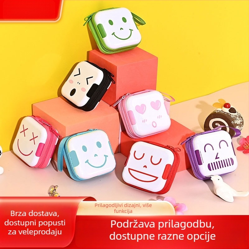 Novčanik od limenke s anime uzorkom, novčanik s 1 preklopom, zatvarač, offset tisak