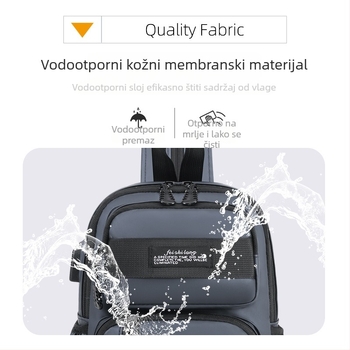 Muška prsna torba - vodootporna membrana, proširivi dizajn, velika kapaciteta, kompatibilna s 8-inčnim prijenosnim računalom, višefunkcionalna crossbody torba