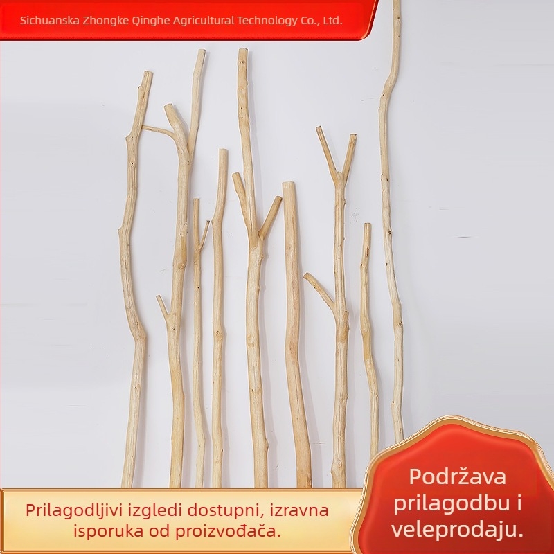 Dekorativne drvene grane od prirodnog čvrstog drveta za zavjese i vješalice za odjeću, oguljene suhe grane, šifra materijala 23332023141, šifra zanata 19766709556, sorta Daisy, za vjenčanja, vanjsku upotrebu, rekvizite za fotografije, kućna dekoracija