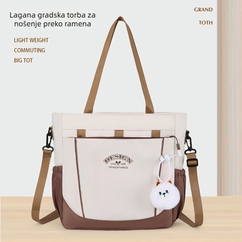 Torba za rame – unisex stil, najlon materijal, podstava od poliestera, Tote stil, marka Mufanduo
