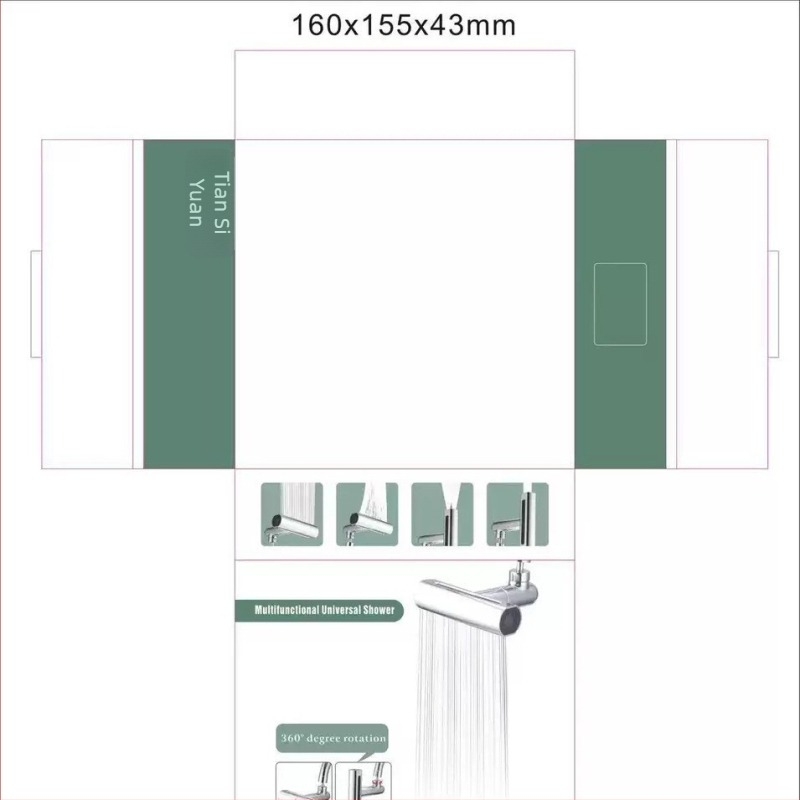 Kuhinjska slavina s vodopadom i univerzalnim rotirajućim produženjem — Model Flying Feather; Materijal: legura + ABS tijelo; Površina: elektropliranje; Ugradnja: navoj; Radna temperatura: 100