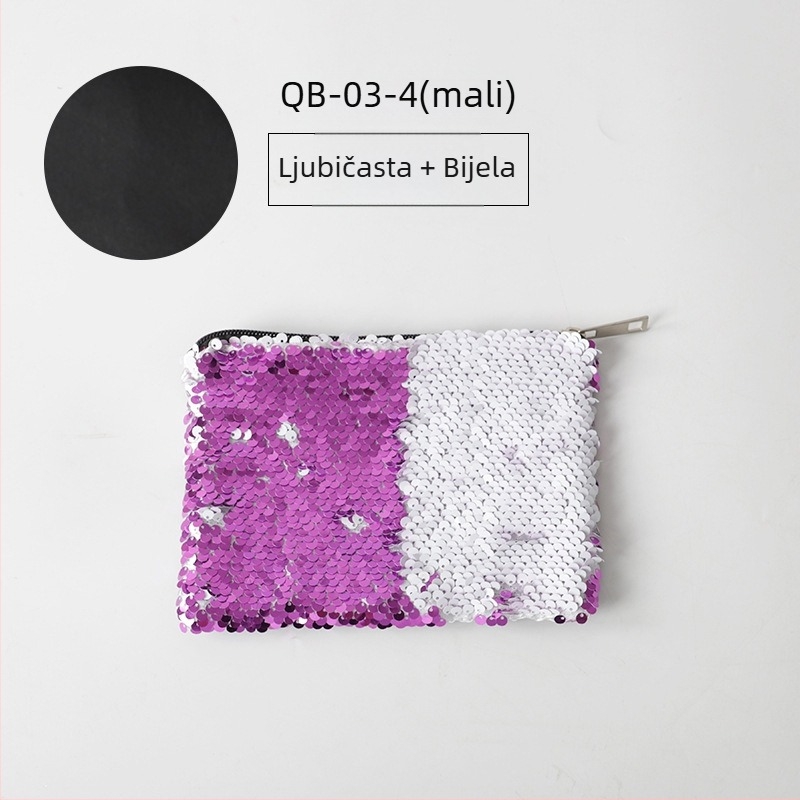 Kerry novčanik s šljokicama i kozmetička torba – višenamjenski, moderan minimalistički stil