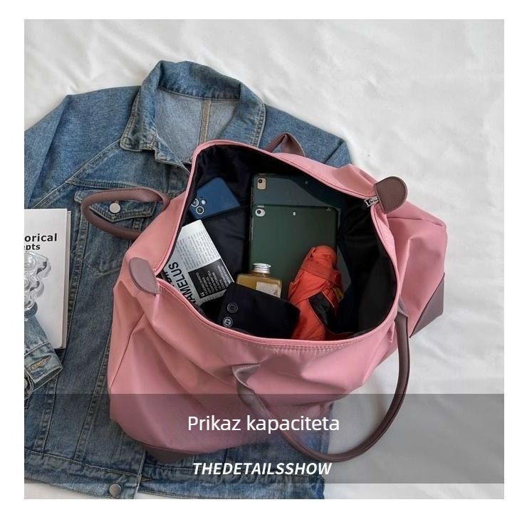 Torba za kratka putovanja – kompaktna i lagana, torba za jogu i fitness s velikim kapacitetom (Materijal: Poliester; Unutarnja podstava: Oxford tkanina; Marka: Unique; Stil: zrela žena; Namjena: slobodno vrijeme putovanja)