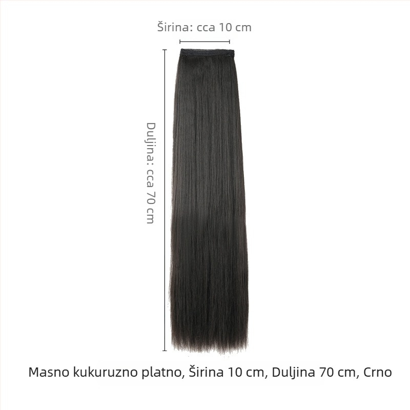 Yolimei uljna ravna perika — staro Hanfu stil, volumen, duga kosa, sredina, vlakna visoke temperature