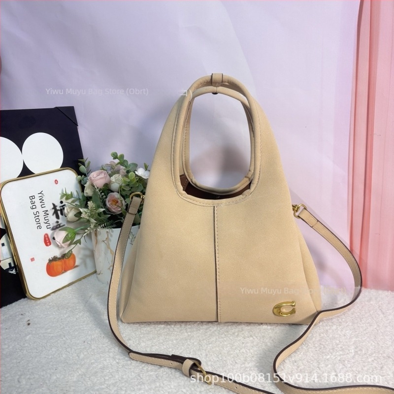 Tote torba od velura s matnom kožom, euro-američki retro stil, podstava Oxford tkanine