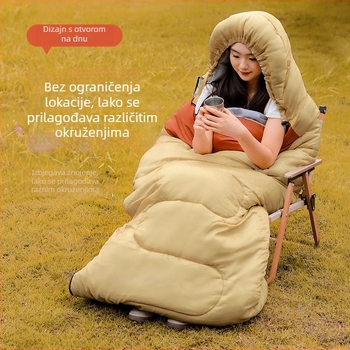 Spavaća vreća za odrasle, punilo Space cotton, podstava poliester-pamučna, tkanina pamuk, konstrukcija tipa omotnice