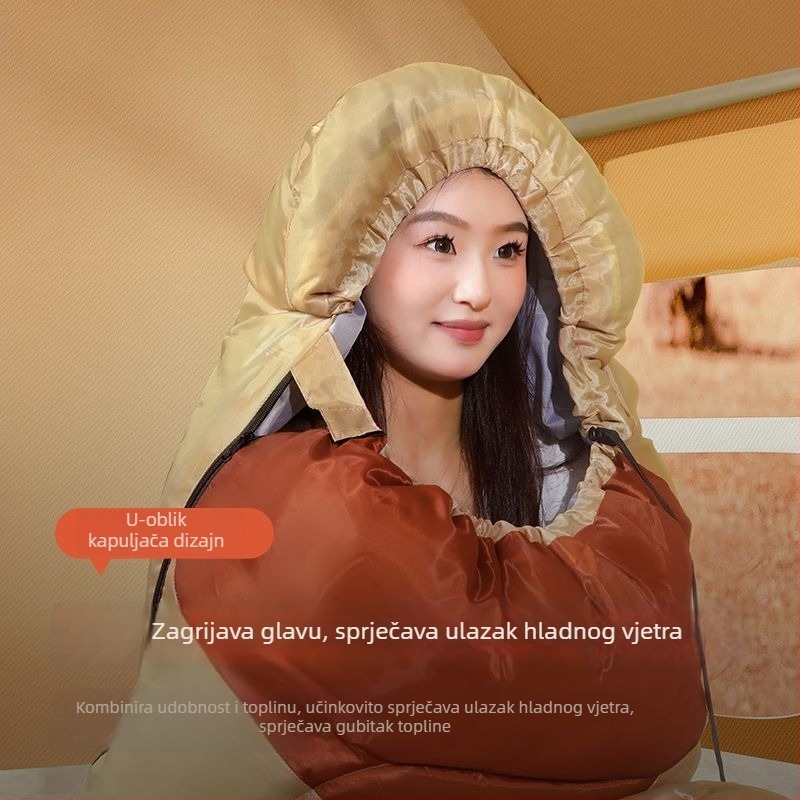 Spavaća vreća za odrasle, punilo Space cotton, podstava poliester-pamučna, tkanina pamuk, konstrukcija tipa omotnice