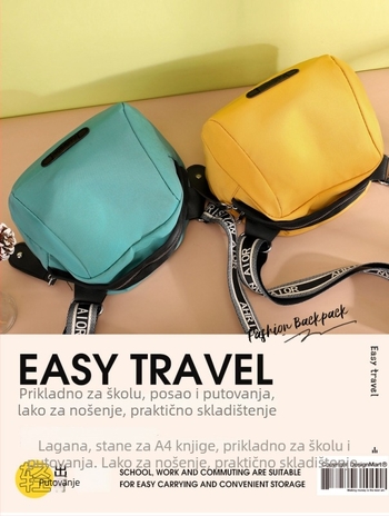 Ženska torbica od Oxford tkanine, shell dizajn, preko ramena, gradski minimalistički stil, zatvaranje na zip, unutarnji džep s zipom i džep za telefon