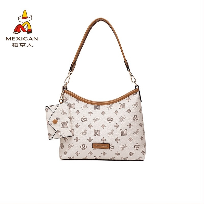 Ženska PVC crossbody torbica, zatvarač, unutarnja podstava od tkanine, jesen 2025