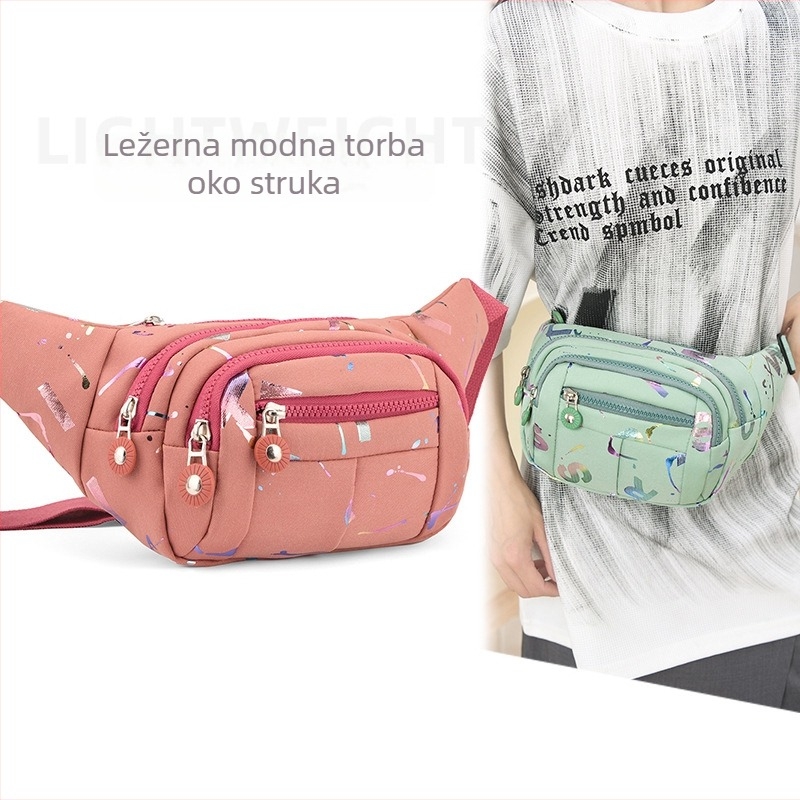 Ženska crossbody torbica s velikim kapacitetom, vodootporna, za putovanja i svakodnevnu upotrebu, s pretincem za telefon i novčanik