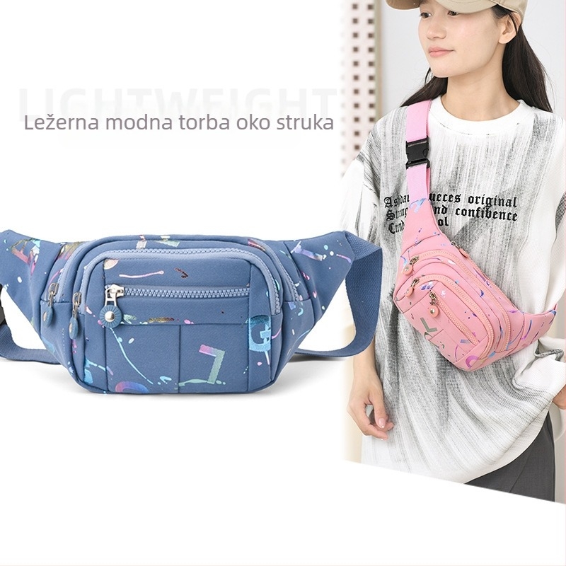 Ženska crossbody torbica s velikim kapacitetom, vodootporna, za putovanja i svakodnevnu upotrebu, s pretincem za telefon i novčanik