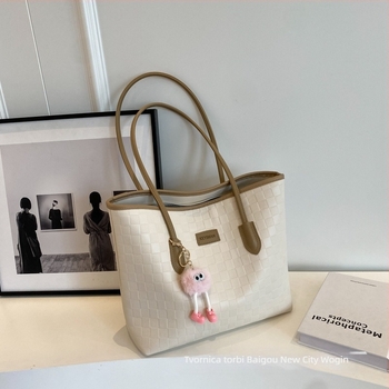 Tote torba od PU – vodoravni kvadratni oblik, zatvarač, unutarnja džep sa zipom, za svakodnevnu upotrebu