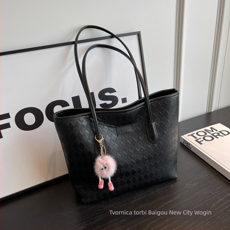 Tote torba od PU – vodoravni kvadratni oblik, zatvarač, unutarnja džep sa zipom, za svakodnevnu upotrebu