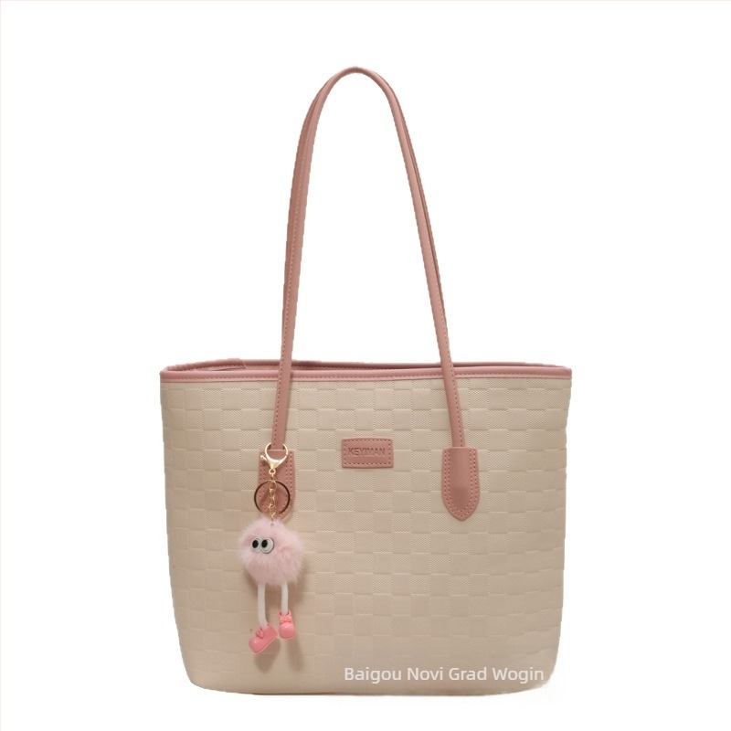 Tote torba od PU – vodoravni kvadratni oblik, zatvarač, unutarnja džep sa zipom, za svakodnevnu upotrebu