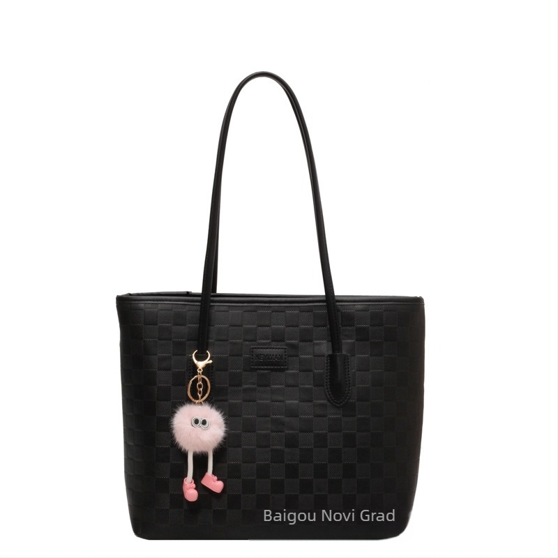 Tote torba od PU – vodoravni kvadratni oblik, zatvarač, unutarnja džep sa zipom, za svakodnevnu upotrebu