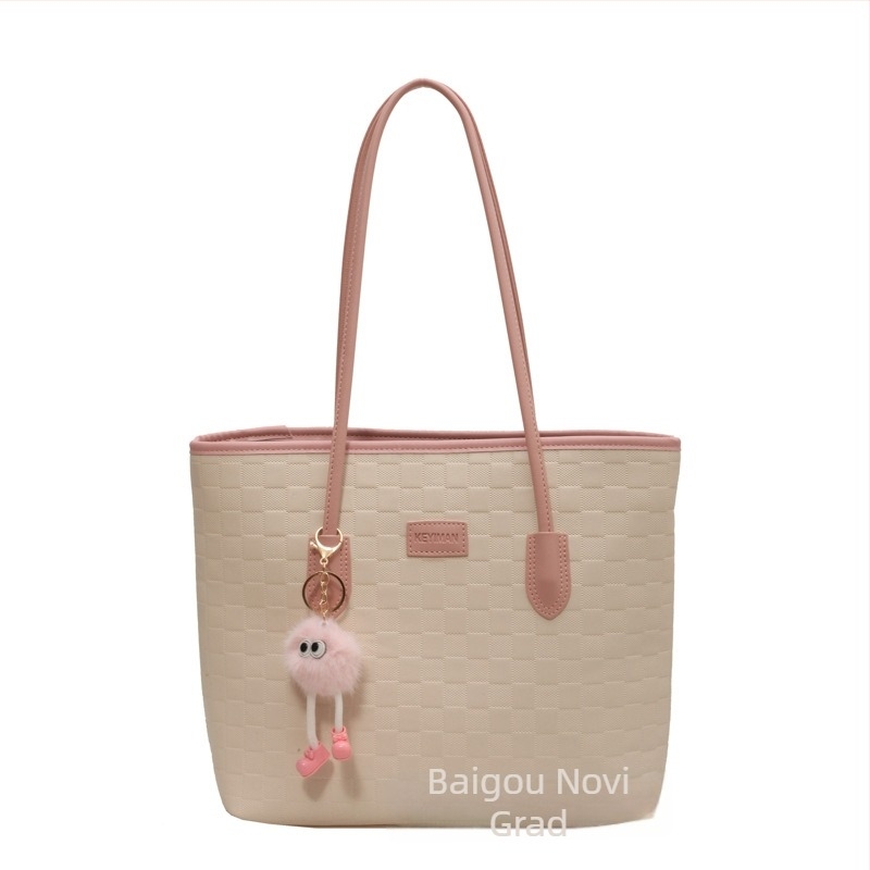 Tote torba od PU – vodoravni kvadratni oblik, zatvarač, unutarnja džep sa zipom, za svakodnevnu upotrebu