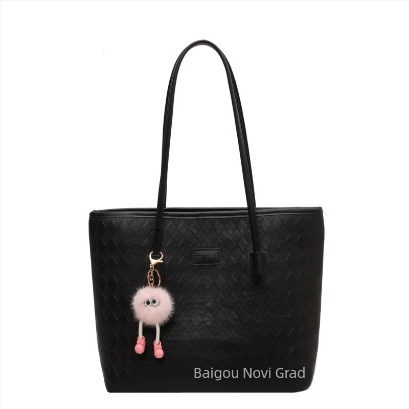 Tote torba od PU – vodoravni kvadratni oblik, zatvarač, unutarnja džep sa zipom, za svakodnevnu upotrebu