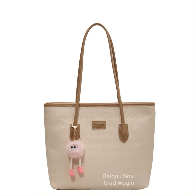 Tote torba od PU – vodoravni kvadratni oblik, zatvarač, unutarnja džep sa zipom, za svakodnevnu upotrebu