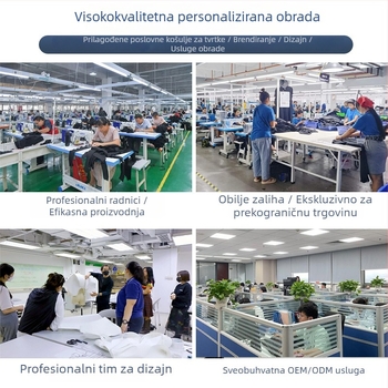 Muška košulja u korejskom stilu od pamuka, karirani uzorak, debela toplina, oštar ovratnik