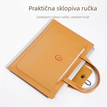 PU kožna torba za laptop, unutrašnjost od PU s baršunastim naglascima, otporna na habanje i udarce, Ausitool