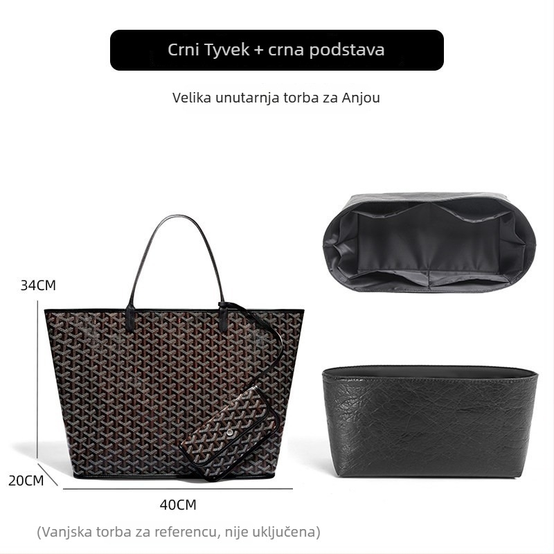 Unutarnja torba za Goyard Anjou tote, prozračan dizajn, proljeće 2025 izdanje, materijal: Drugo, kutija: 1 kom.