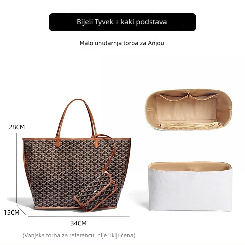 Unutarnja torba za Goyard Anjou tote, prozračan dizajn, proljeće 2025 izdanje, materijal: Drugo, kutija: 1 kom.
