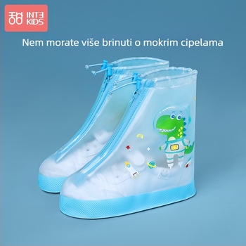 Dječje navlake za kišne cipele s karikaturom, protuklizne i otporne na habanje, mekane i pojačane PVC, za dječake i djevojčice, uzrast 7–12 godina