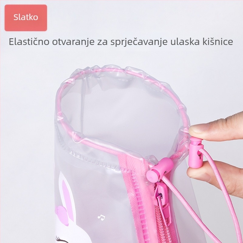 Dječje navlake za kišne cipele s karikaturom, protuklizne i otporne na habanje, mekane i pojačane PVC, za dječake i djevojčice, uzrast 7–12 godina