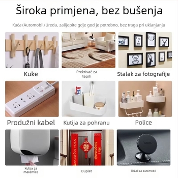 Lijepilo za LED traku – dvostrano akrilno ljepilo za pričvršćivanje kanala — bez tragova, visoka prozirnost, bez ostataka