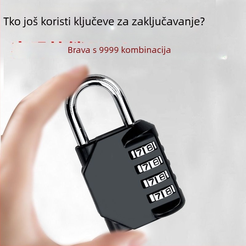Čelična kombinacijska brava za ormariće i torbe