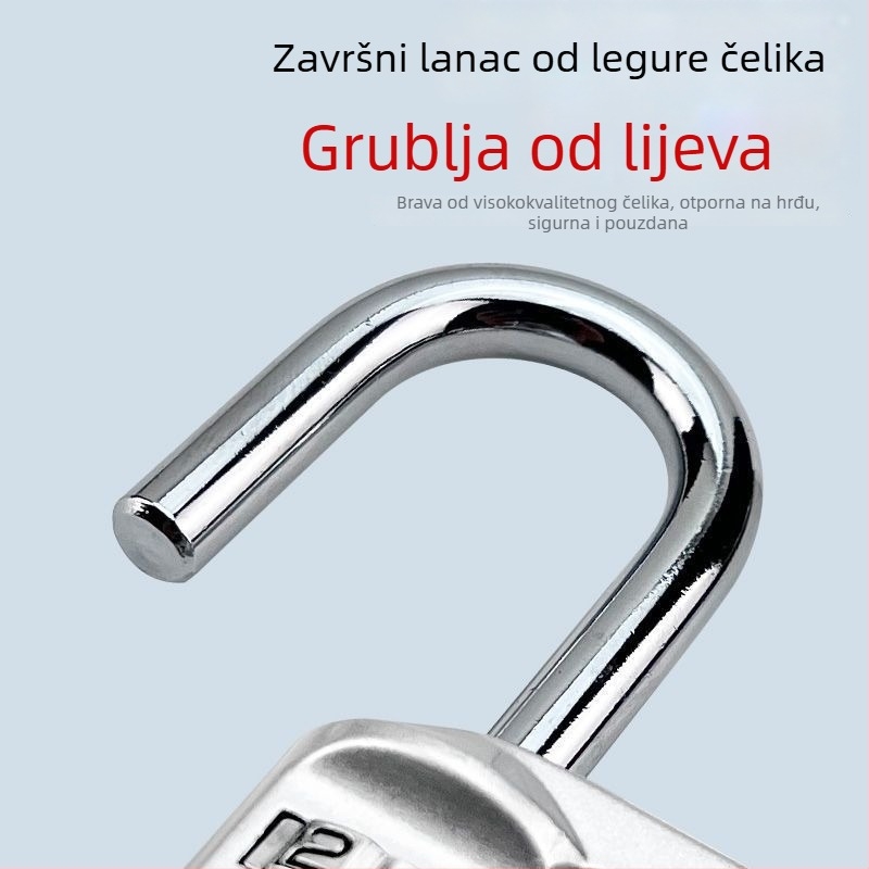Čelična kombinacijska brava za ormariće i torbe